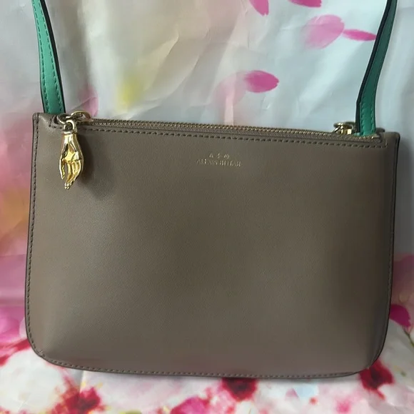 ALEXIS BITTAR - IN MY DREAMS POUCH CROSSBODY - SEA FOAM/TAUPE - Picture 5 of 12